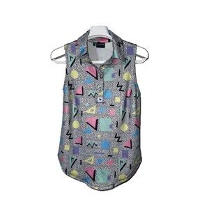 Bad Birdie 90s Retro Sleeveless Performance Golf Polo Women's Stretch
